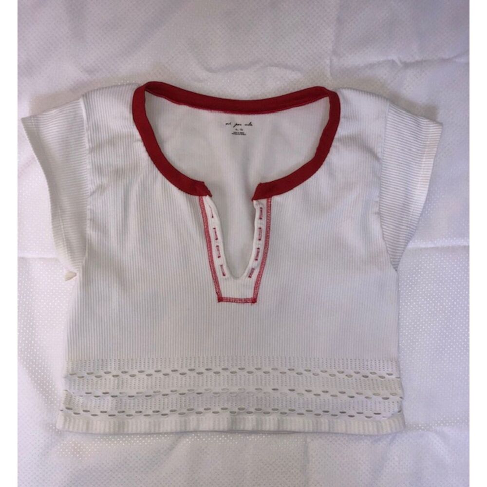Y2K Cottagecore Eyelet Crop Top